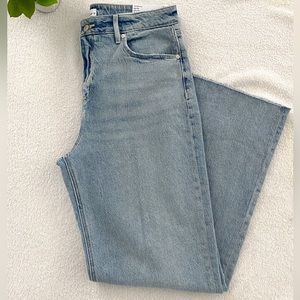 LOFT HIGH RISE WIDE LEG JEANS